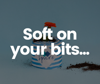 Squares to Spare eco-friendly toilet paper is soft on your bits...
