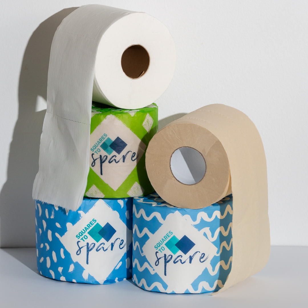 Take your pick, bamboo or recycled toilet paper? Squares to Spare